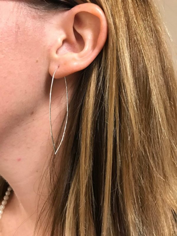 Threader Earrings in Silver, Gold, or Rose Gold