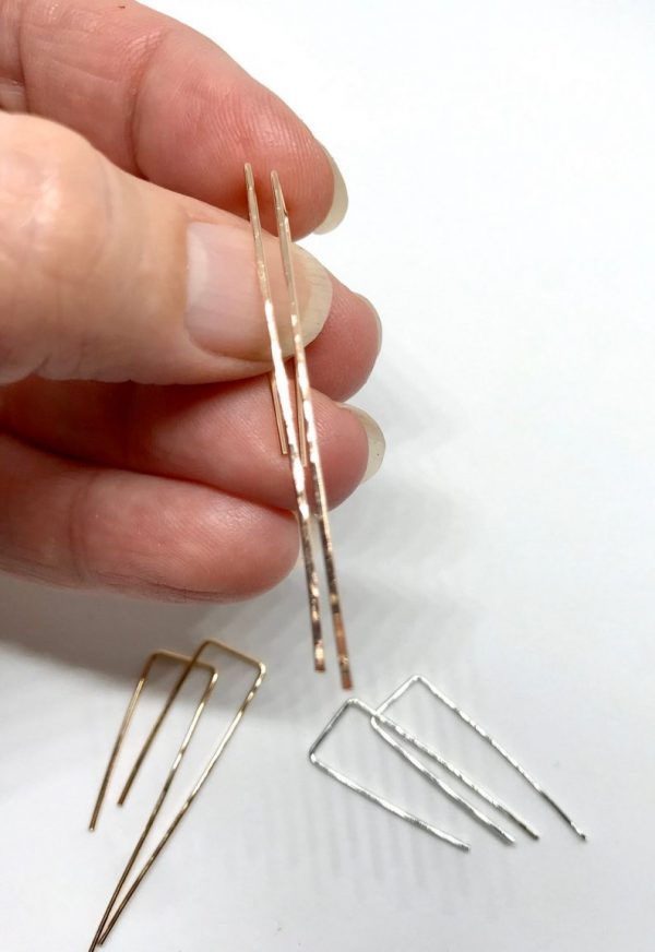 Icicle Earrings in Silver, Gold, or Rose Gold