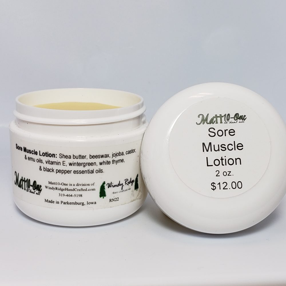 Sore Muscle Lotion – Shop Iowa