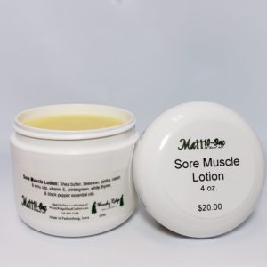Sore Muscle Lotion