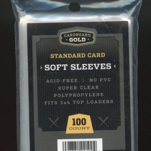 Protective Plastic Sleeves- Regular Cards 100 Ct