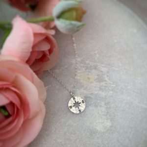 Compass Necklace–Sterling Silver