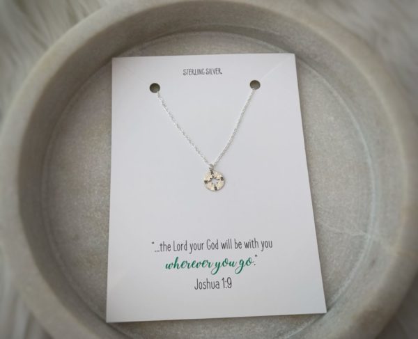 Compass Necklace–Sterling Silver