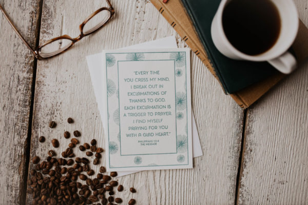 “Exclamations of Thanks” Letterpress Greeting Card