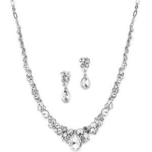 Regal Crystal Bridal Necklace & Earring Set