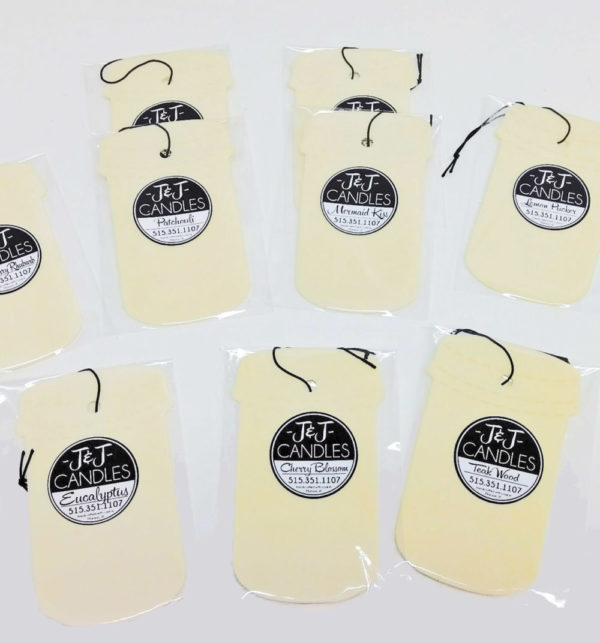 J&J Candles Car Freshener – 150 Scent Choices