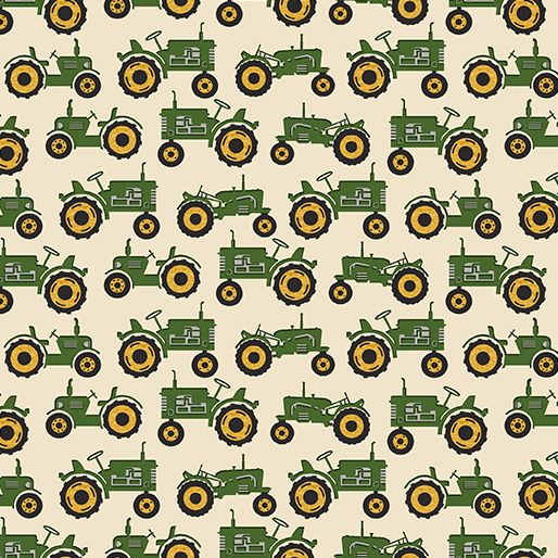 Green Tractor Fabric