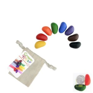 Crayon Rocks – 8 Colors in a Muslin Bag