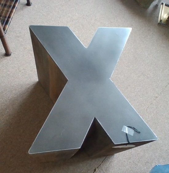 Letter X Accent Side Table