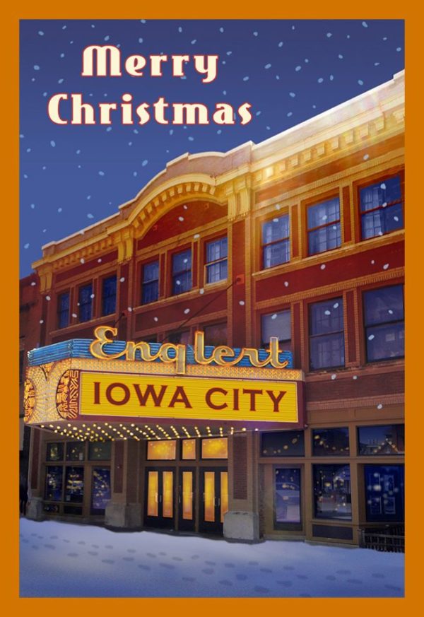 Iowa City’s Englert Theatre Christmas Ornament by Norman Stiff