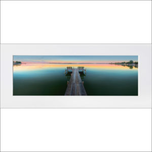 Clear Lake matted print – “The Dock”