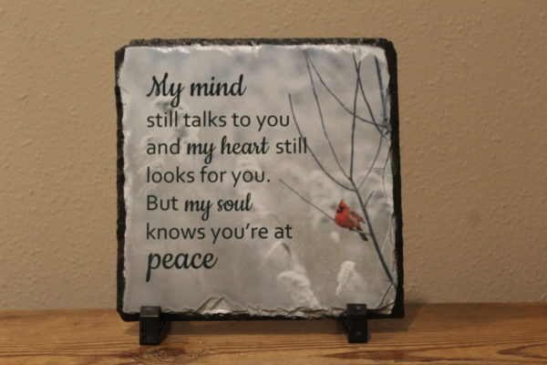 My Mind Sublimated Memorial Slate