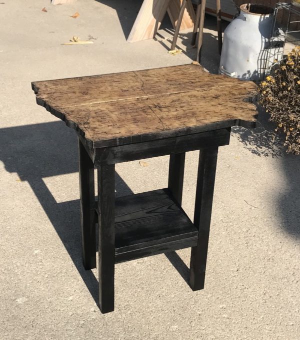 Iowa Map End Table