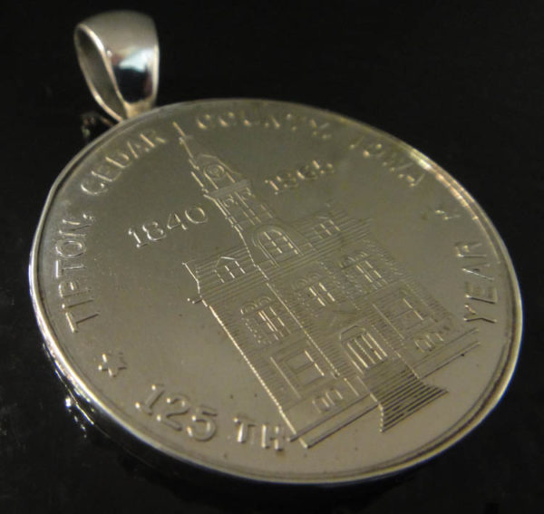 1965 Tipton, Iowa souvenir coin and silver pendant