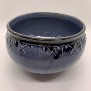 Blue Rounded Base Bowl – Bill Ball