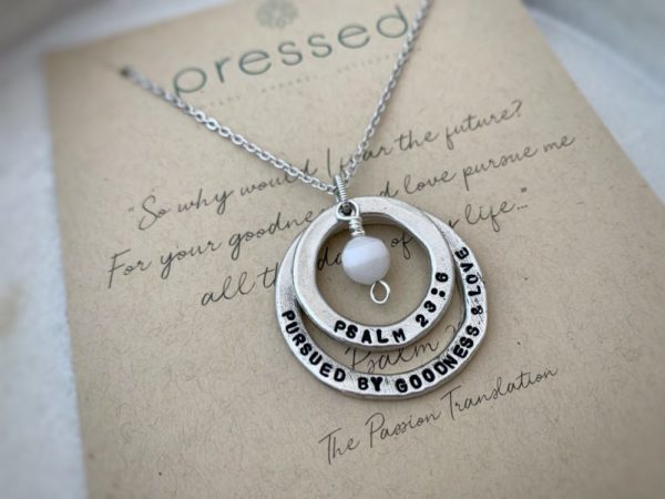 “Pursued By Goodness & Love” Psalm 23 Necklace