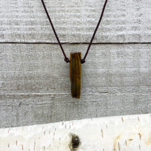 Tiger Eye Leather Necklace
