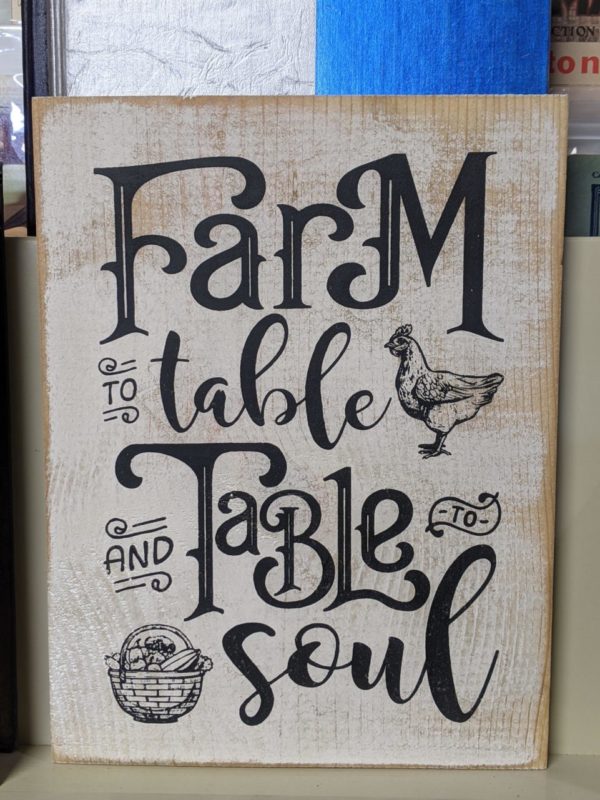 Wooden Farm to Table Sign