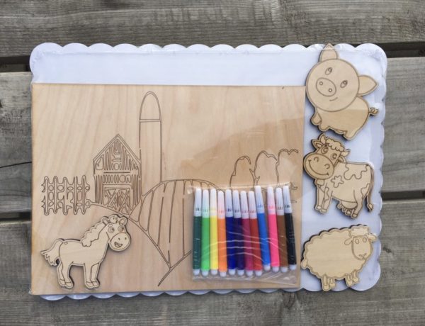 Wooden Children Color Kits