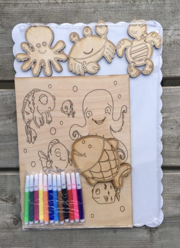 Wooden Children Color Kits