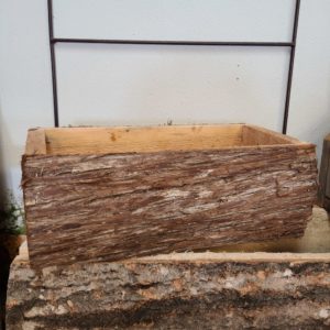 Wooden Log Planter