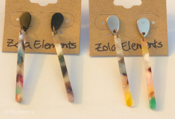 Zola Elements Dangle Earrings – 2 different colors