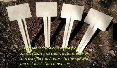 9″ BIODEGRADABLE BioMarkers Plant Label Garden Stakes