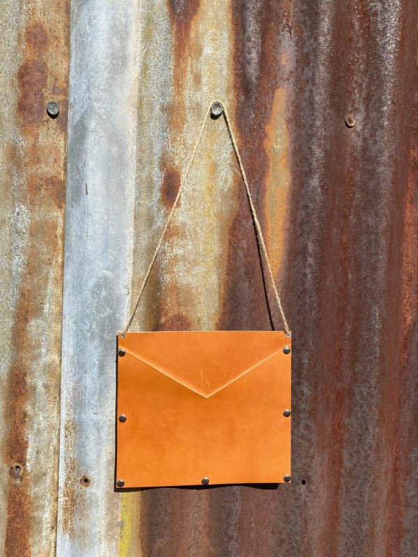 Genuine Leather Square Wall Pocket