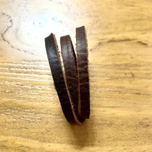 Genuine Kodiak leather wrap bracelet