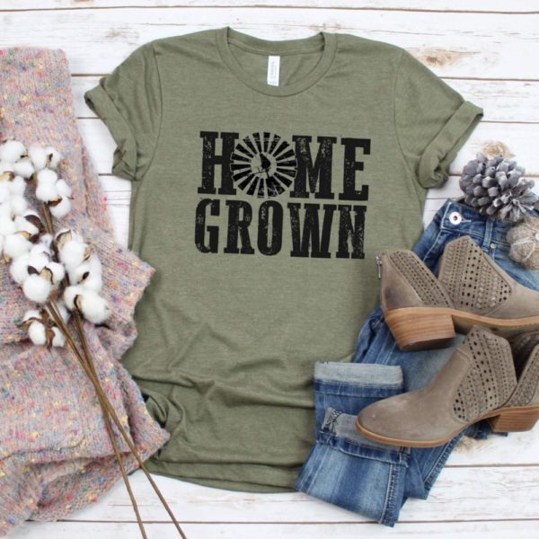 Home Grown Tee With Windmill Detail
