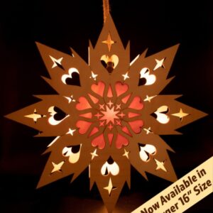 Koselig Lighted Hanging Scandinavian Welcome Star