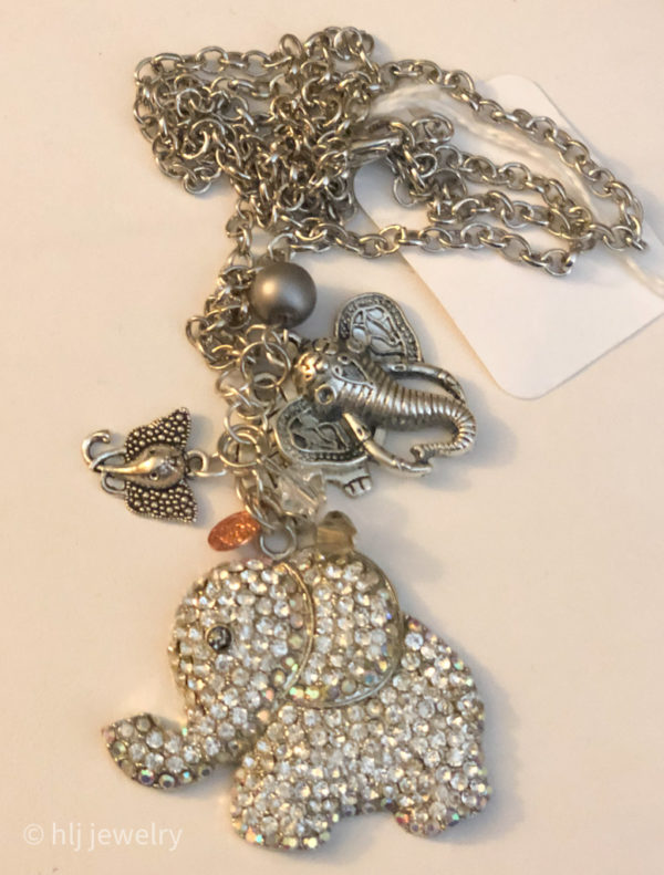Various Elephant Pendant Necklaces – You Choose