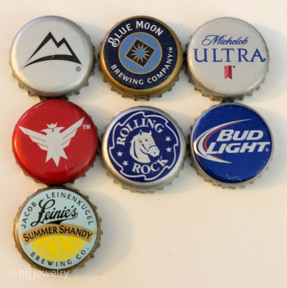 Set of 7 Bottlecap Magnets – Beer, Alcohol, Soda – Shop Iowa