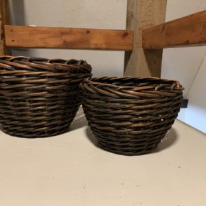 Dark Brown Woven Baskets