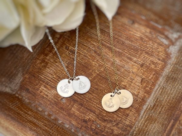 Anchor & Sails Necklace For Her– “You are my anchor and my sails all at once.”