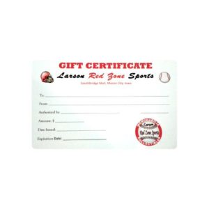 Larson Red Zone Sports Gift Certificate