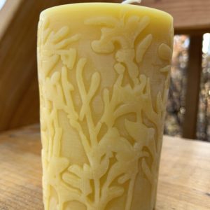 Beeswax Candle – Wild Meadow Pillar