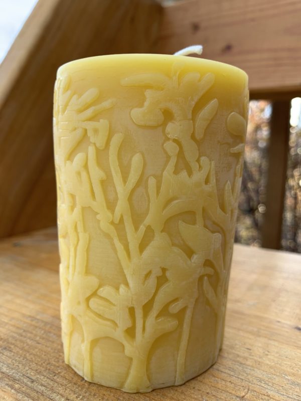 Beeswax Candle – Wild Meadow Pillar