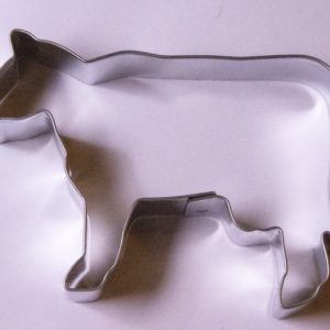 Cow shaped cookie cutter