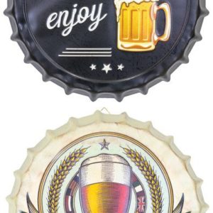 Metal Bottle Cap Beer Sign