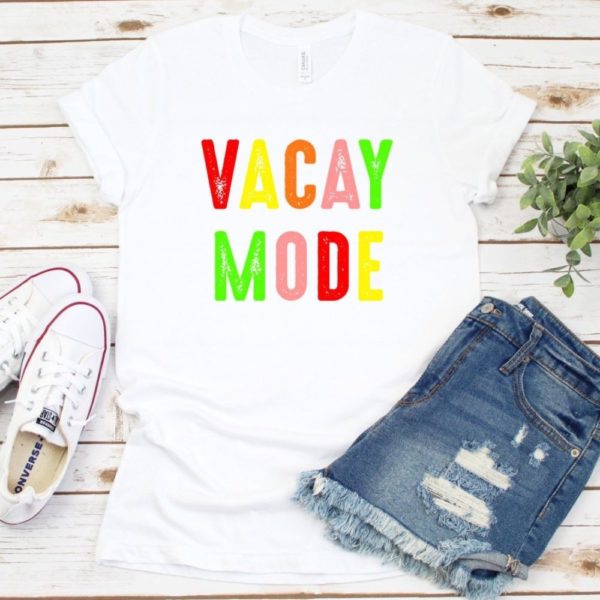 Vacay Mode Rainbow Tee