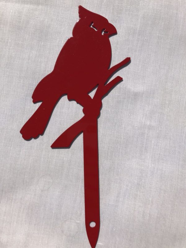 Cardinal Garden Decoration Stake
