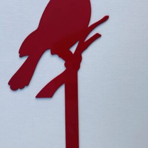 Cardinal Garden Decoration Stake