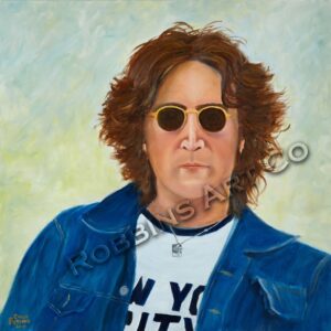 John Lennon NYC Oil Painting by Chris Robbins