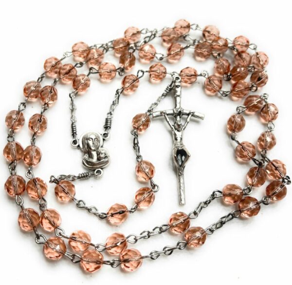 Rose colored rosary