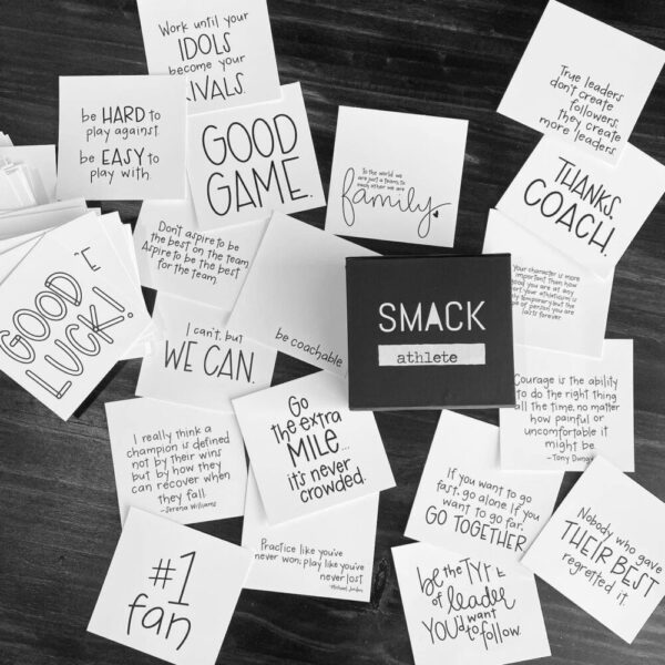 Inspirational SMACK message cards – the {athlete} pack