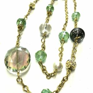 Beautiful handmade mint green necklace
