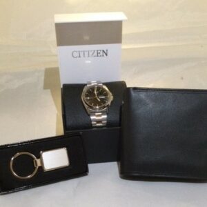 Men’s Watch, Wallet & Key Chain Gift Collection
