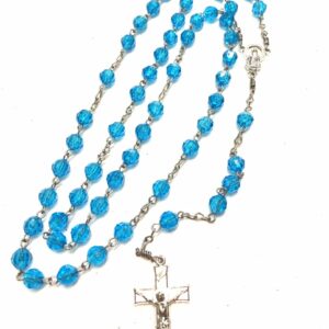 Handmade turquoise acrylic rosary