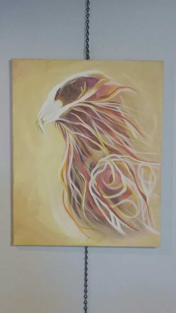 Phoenix acrylic painting by Deb Weiser